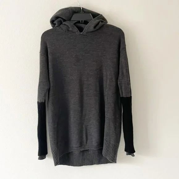 ATHLETA 100% Extra FIne Merino Wool Sweater Hoodie - Picture 3 of 12